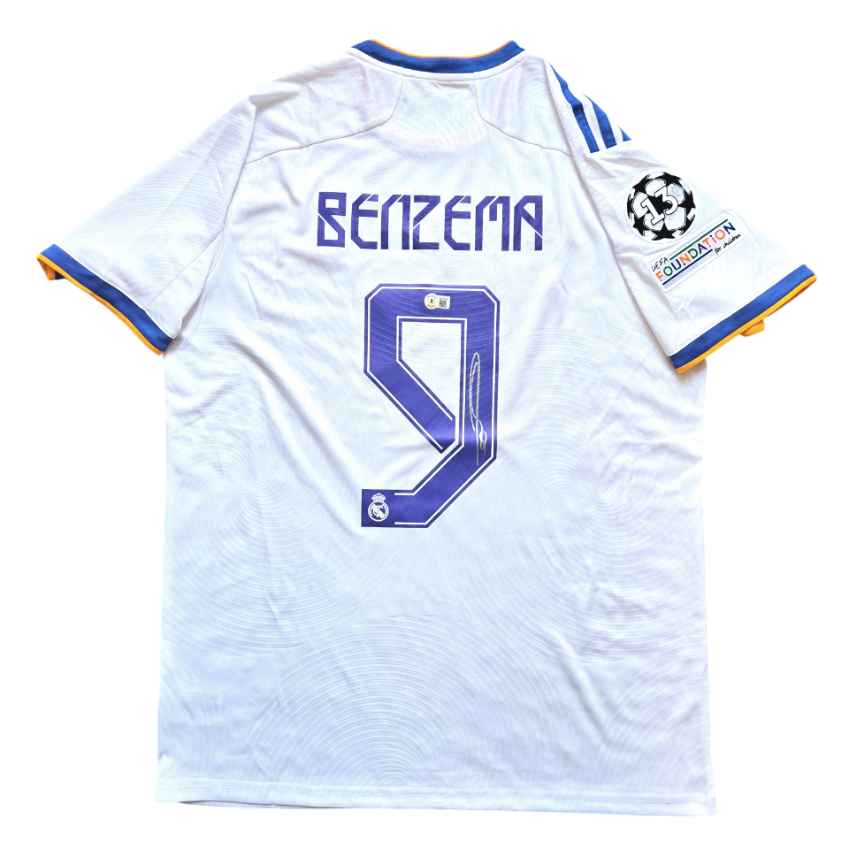 Maillot Football Karim Benzema Real Madrid CF UCL 2021-22 Signé