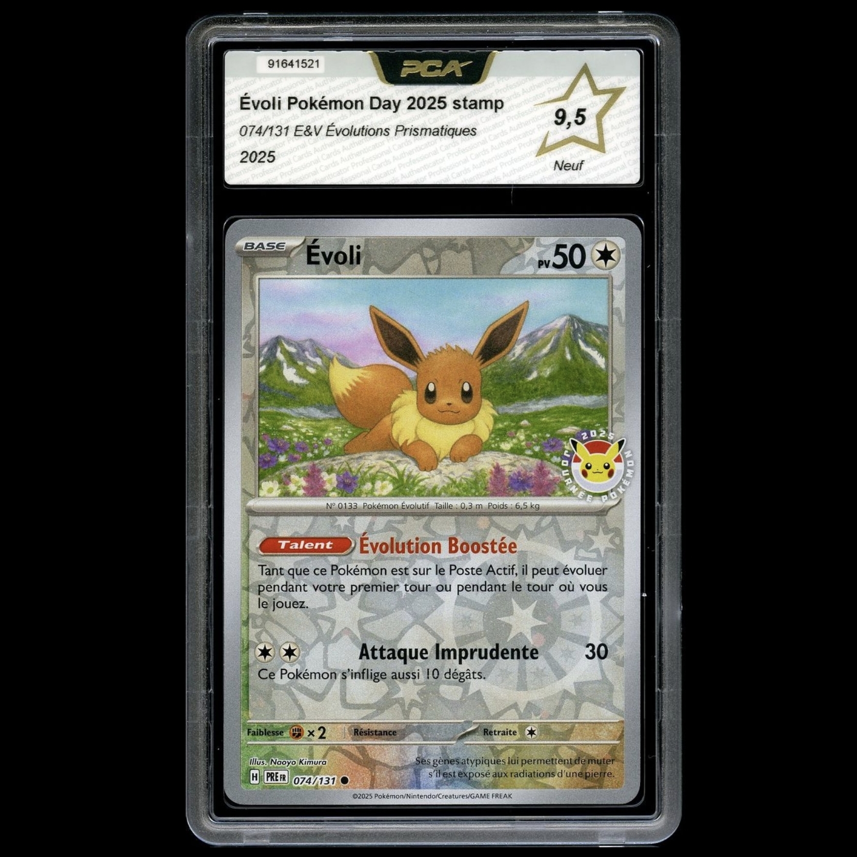 Carte Pokmon voli 074/131 Pokmon Day 2025 PCA 9.5  Next Hobby